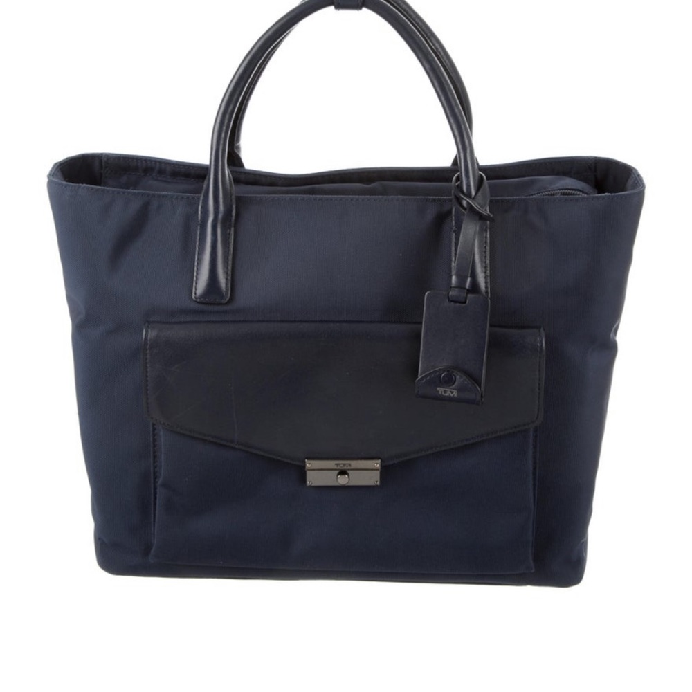 Tumi “Larkin” Blue Tote Bag